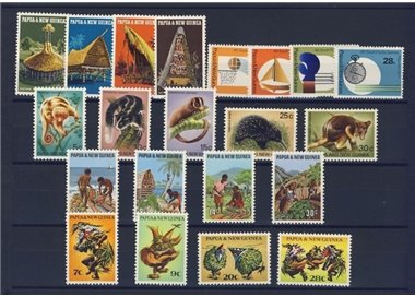 PAPUA NUOVA GUINEA 1971 Annata Completa - Complete YearSet 21v MNH**