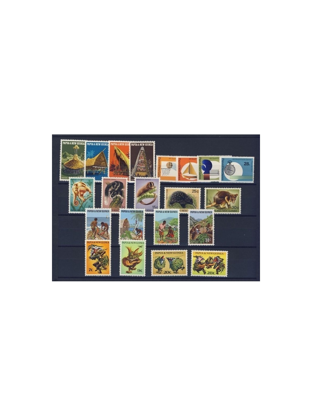 PAPUA NEW GUINEA 1971 Complete YearSet 21v MNH**