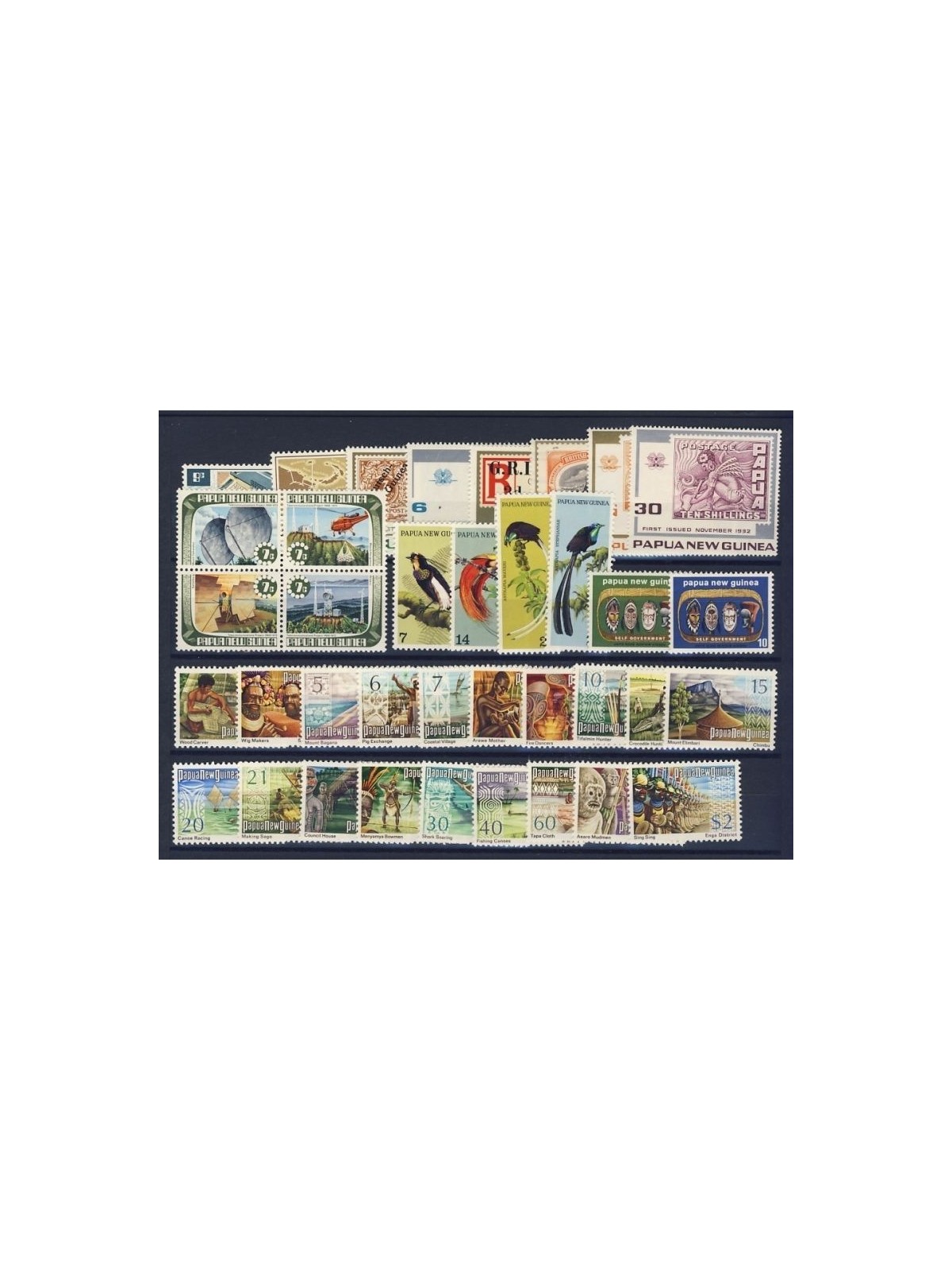 PAPUA NEW GUINEA 1973 Complete Year 29v MNH**