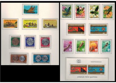 PAPUA NUOVA GUINEA 1975 Annata Completa - Complete YearSet 19v + 1 BF MNH**