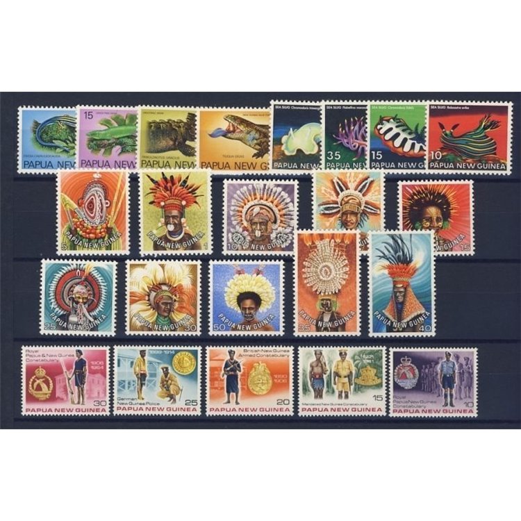 PAPUA NUOVA GUINEA 1978 Annata Completa - Complete YearSet 23v MNH**