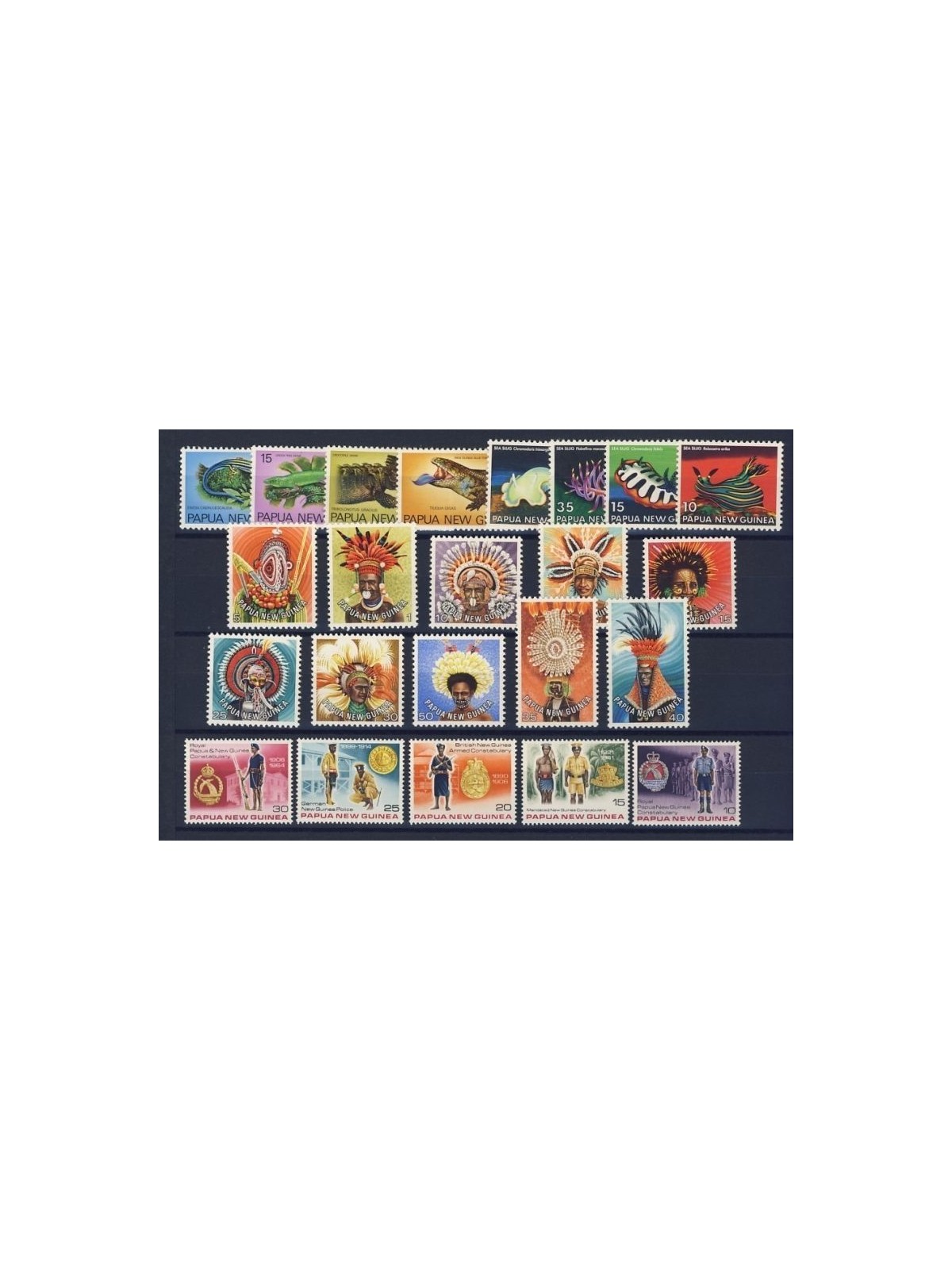 PAPUA NEW GUINEA 1978 Complete YearSet 23v MNH**