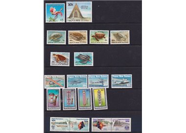 PAPUA NEW GUINEA 1984 Complete YearSet 20v MNH**