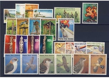 PAPUA NEW GUINEA 1985 Complete Year Set 25v + 1 s/s MNH**