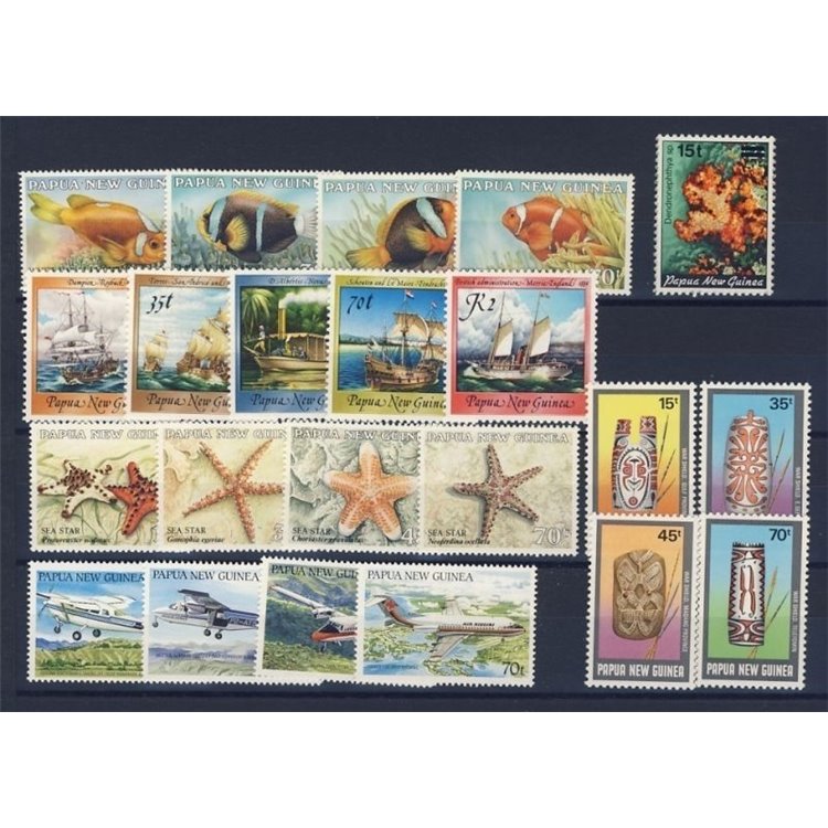 PAPUA NUOVA GUINEA 1987 Annata Completa - Complete YearSet 22v MNH**