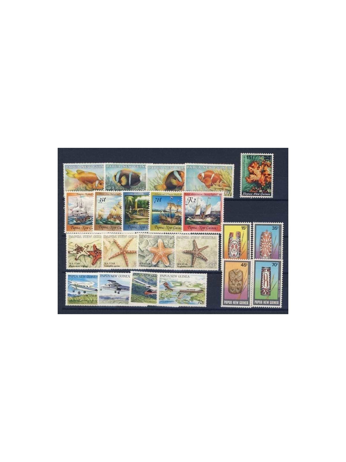 PAPUA NUOVA GUINEA 1987 Annata Completa - Complete YearSet 22v MNH**