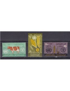 PALESTINE 1963 Campaign against hunger 3v MNH**