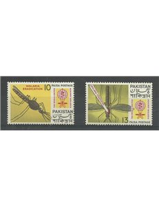 PAKISTAN 1962 Lotta contro la malaria 2v MNH**