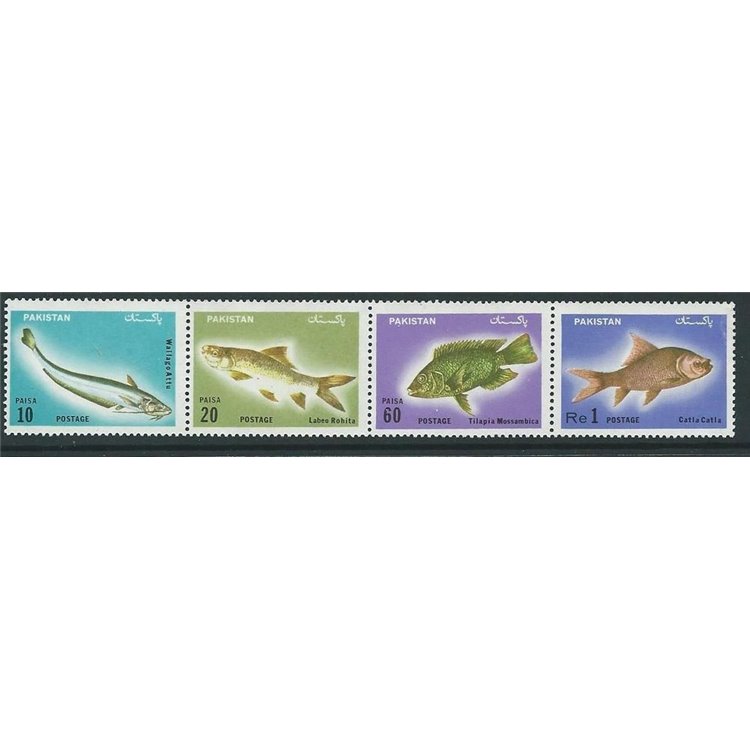 PAKISTAN 1973 Marine fauna, fish 4v MH*