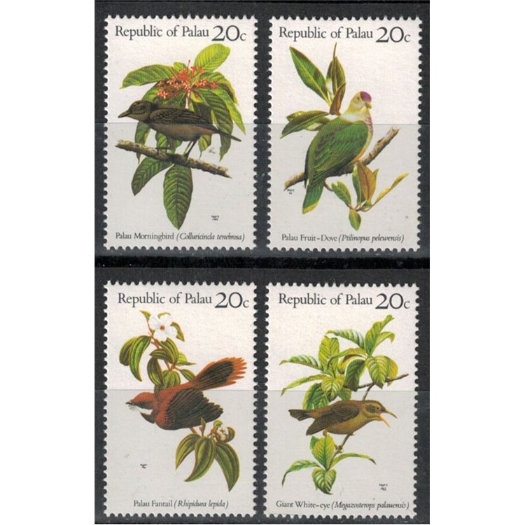 PALAU 1983 Fauna, uccelli 4v MNH**