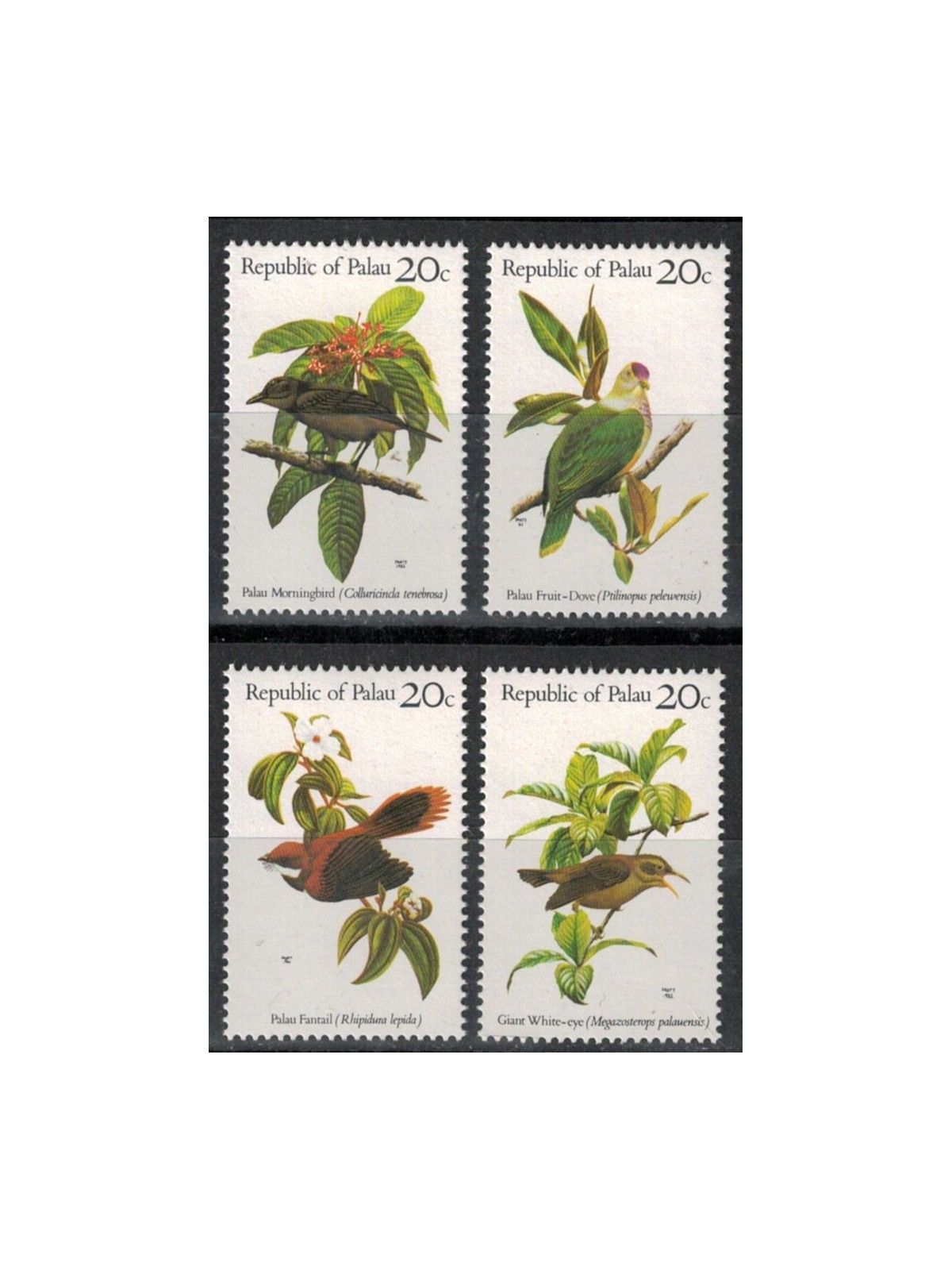 PALAU 1983 Fauna, uccelli 4v MNH**