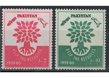 PAKISTAN 1960 Anno mondiale del rifugiato 2v MNH**