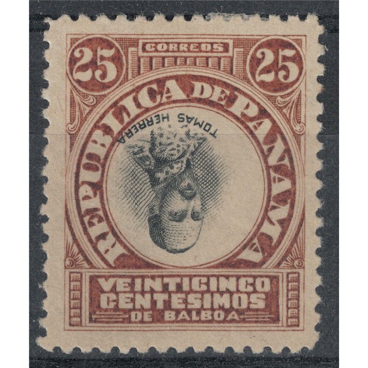 PANAMA 1906 Variety, Tomas Herrera with inverted center MH*