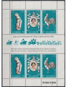NUOVE EBRIDI 1978 Silver Jubilee MF MNH** (E)