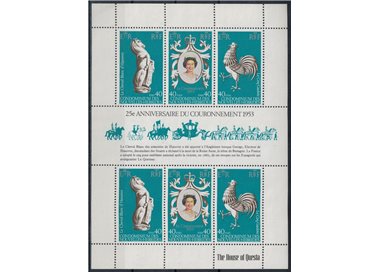 NUOVE EBRIDI 1978 Silver Jubilee MF MNH** (F)