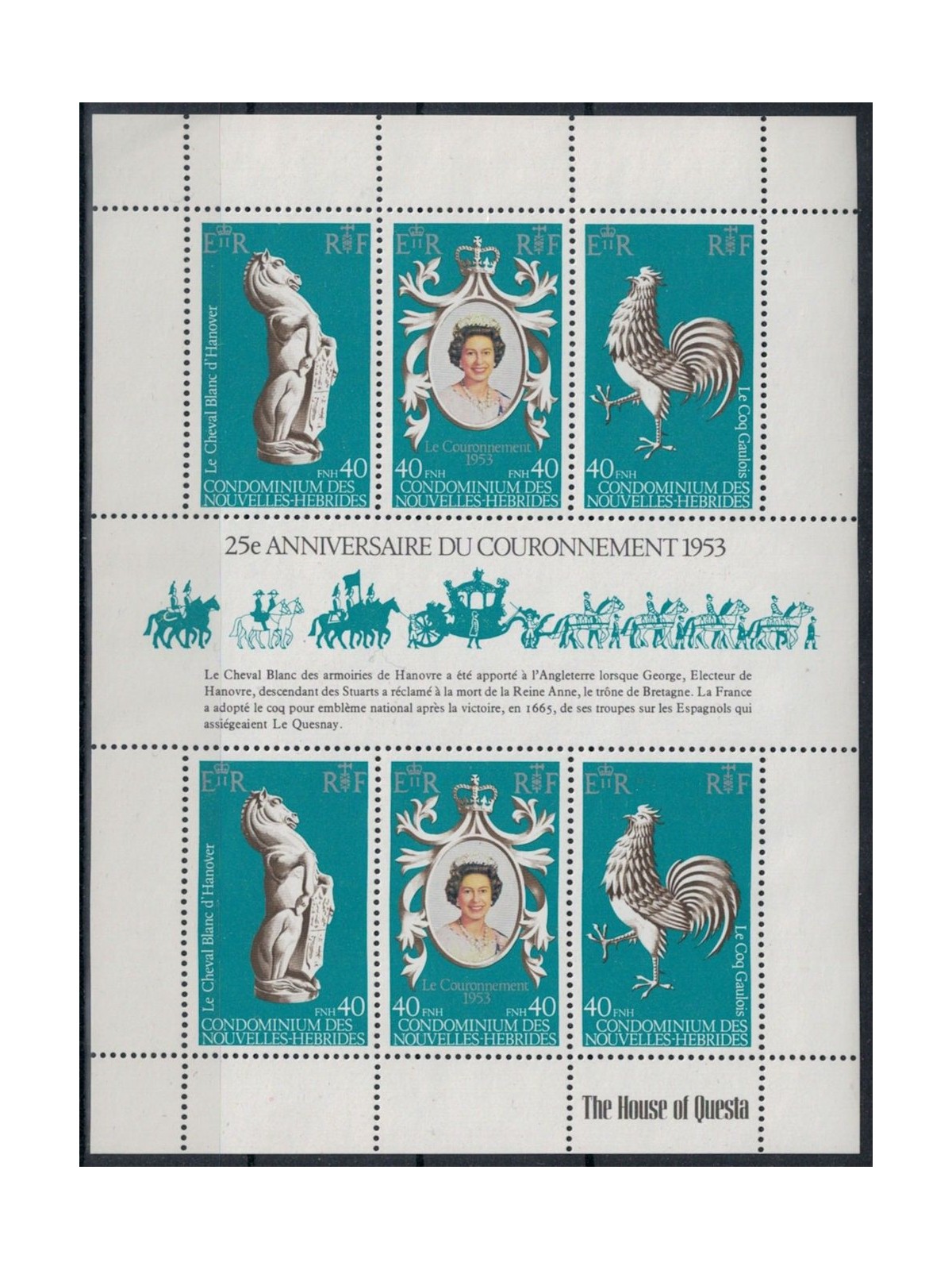 NUOVE EBRIDI 1978 Silver Jubilee MF MNH** (F)