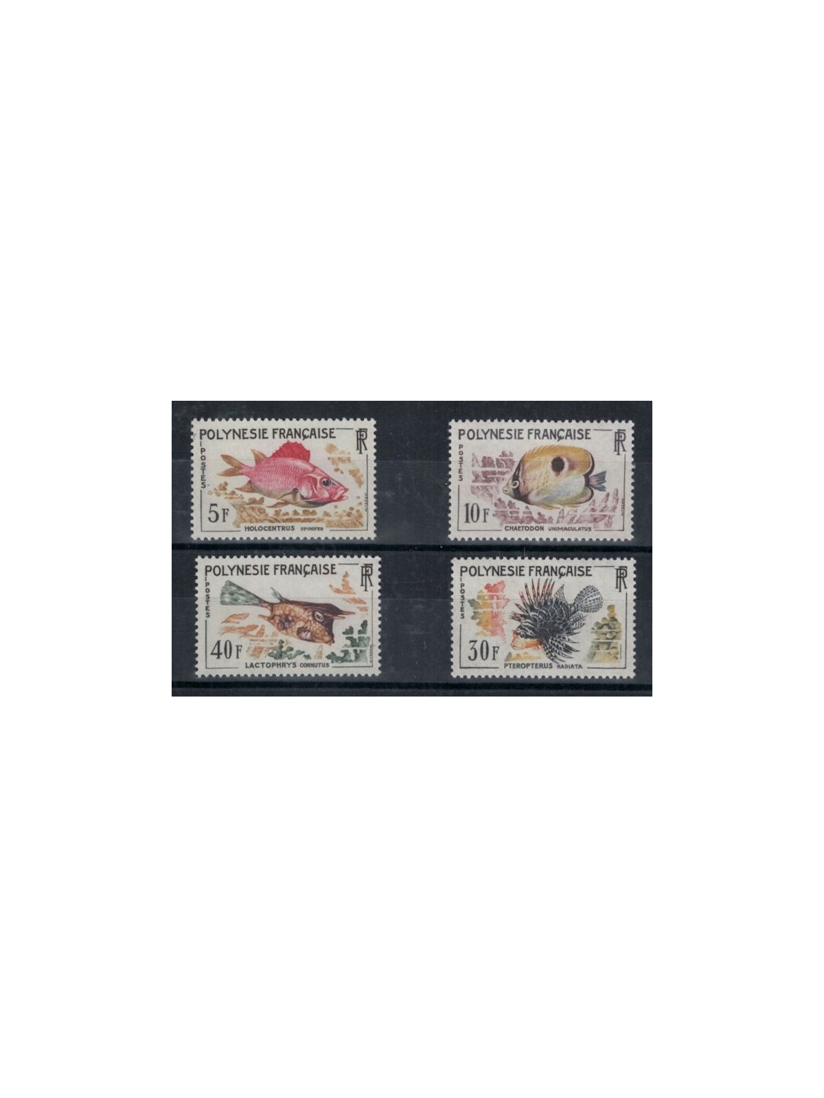 FRENCH POLYNESIA 1962 Marine fauna, Fish 4v MNH**