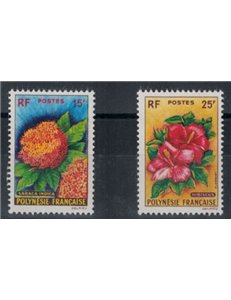 POLINESIA FRANCESE 1962 Fiori - Flowers 2 v