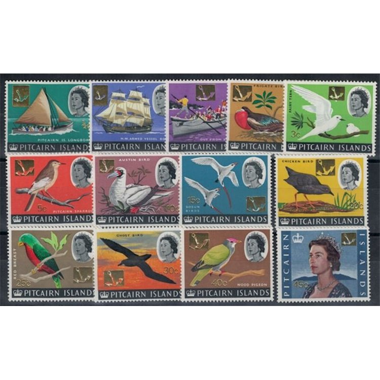 PITCAIRN 1967 Ordinary - Definitives 13v MNH**