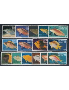 PITCAIRN 1984 Marine fauna, fish 13v MNH**