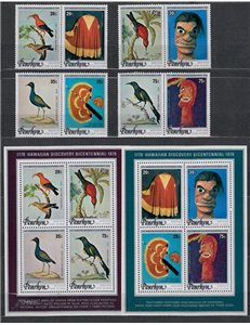 PENRHYN 1978 James Cook, birds 8 v [:] + 2 s/s