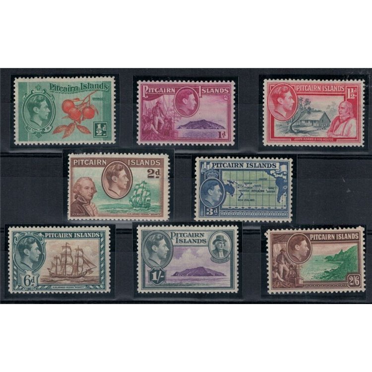 PITCAIRN 1940 Ordinary, George VI 8v MH*