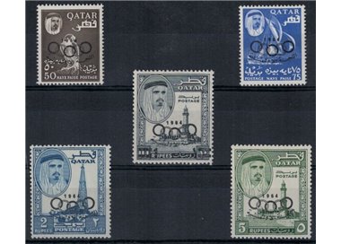 QATAR 1964 Giochi olimpici di Tokyo 5v MNH**