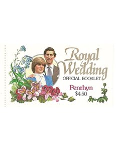 PENRHYN 1981 Charles and Diana, Royal Wedding booklet MNH**