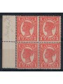 QUEENSLAND 1890-94 Varietà 1 Penny (doppia dent.) quartina MNH**