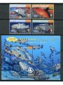 PAPUA NEW GUINEA 2011 Fauna, fish - Reef fish 4v + 1 s/s MNH**