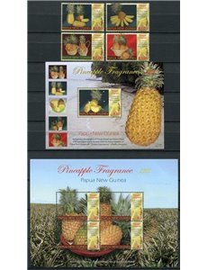 PAPUA NEW GUINEA 2011 Fruit - Pineapple 4v + 2 s/s MNH**