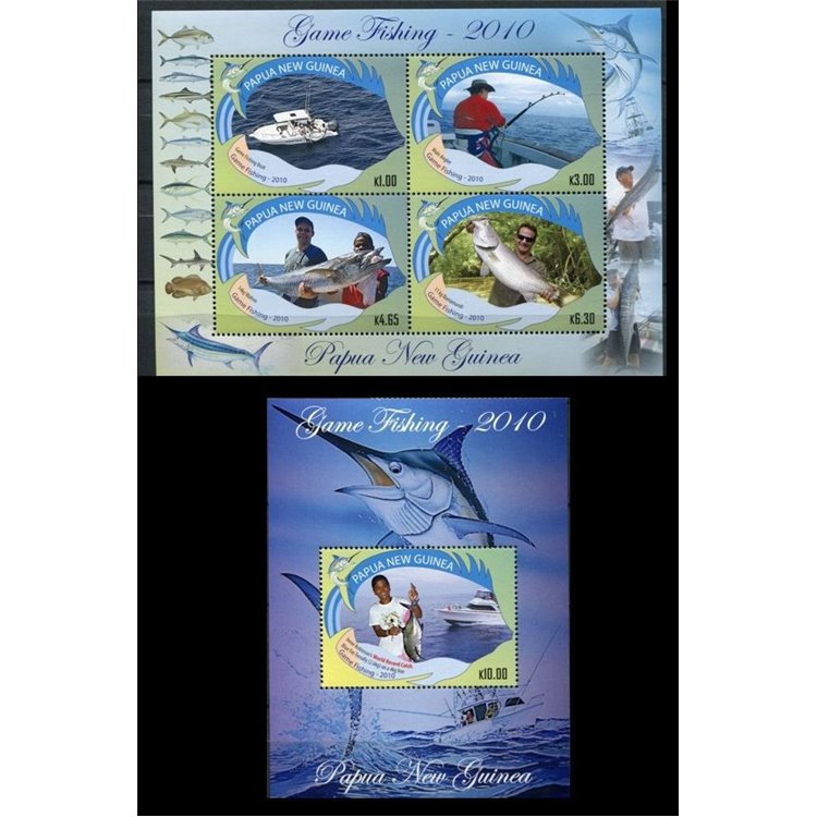 PAPUA NEW GUINEA 2010 Sport Fishing - Fishing 2 s/s MNH**