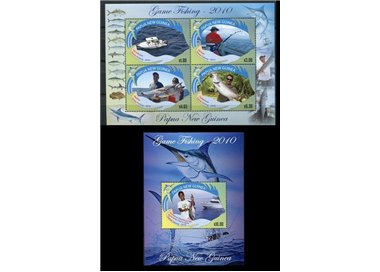 PAPUA NEW GUINEA 2010 Sport Fishing - Fishing 2 s/s MNH**