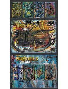 PAPUA NUOVA GUINEA 2012 Arte aborigena 4v + 2 BF MNH**
