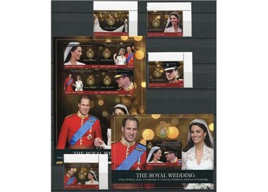 PAPUA NEW GUINEA 2011 Royal Wedding - Royal Wedding 4v + 2 s/s MNH**