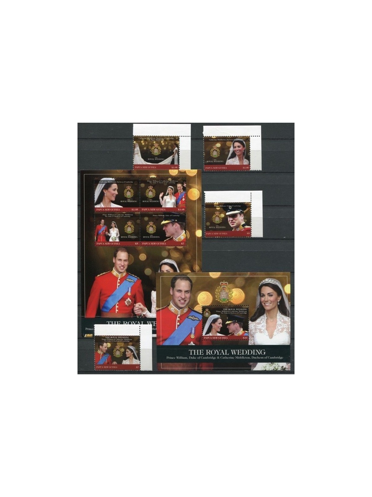 PAPUA NEW GUINEA 2011 Royal Wedding - Royal Wedding 4v + 2 s/s MNH**