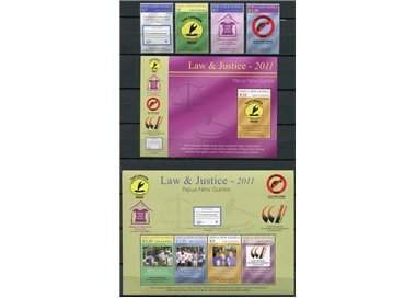PAPUA NEW GUINEA 2011 Urban Security - Law & Justice 4v + 2 s/s MNH**