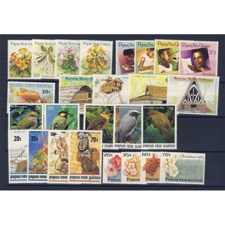 PAPUA NUOVA GUINEA 1989 Annata Completa - Complete YearSet 26v MNH**