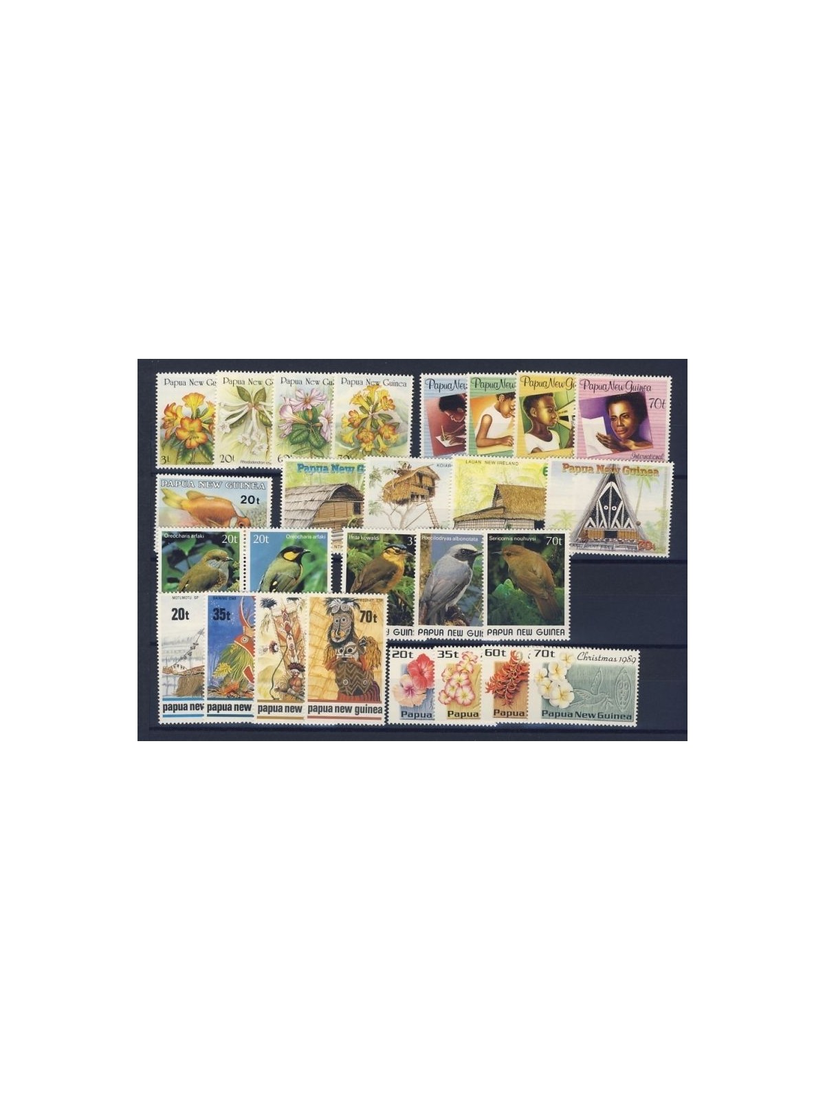 PAPUA NUOVA GUINEA 1989 Annata Completa - Complete YearSet 26v MNH**