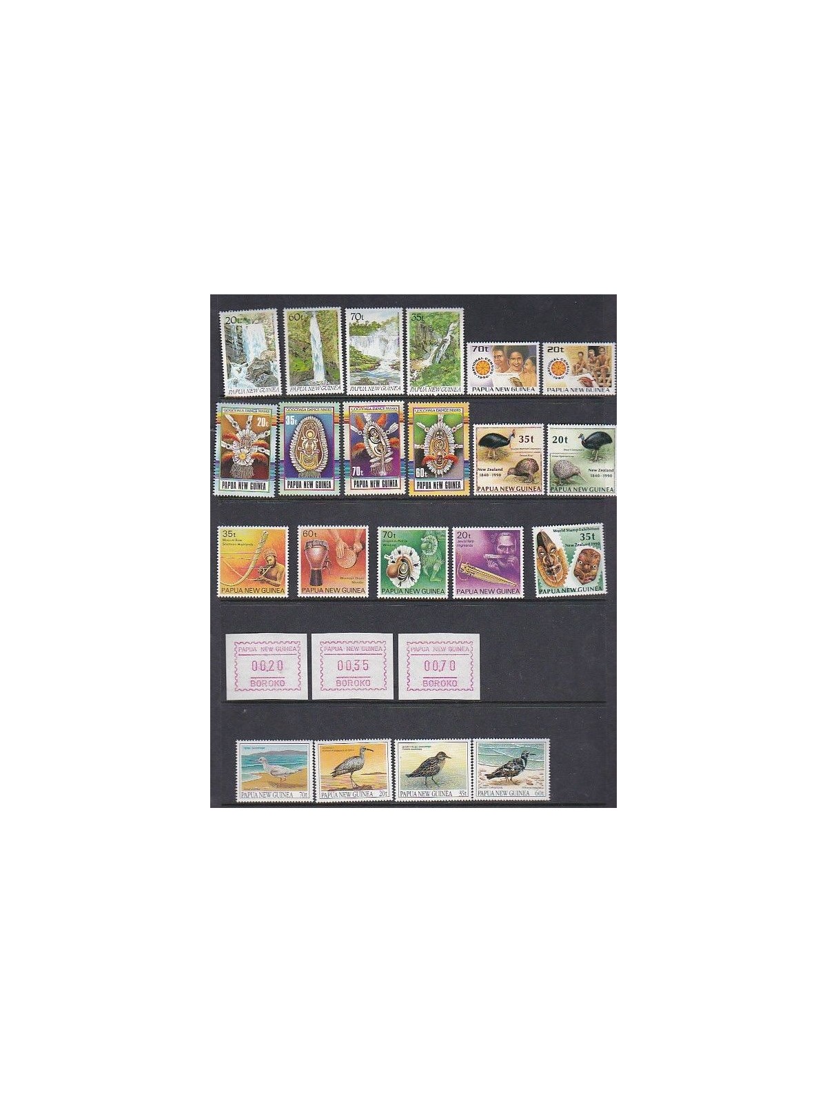 PAPUA NUOVA GUINEA 1990 Annata Completa 24v MNH**