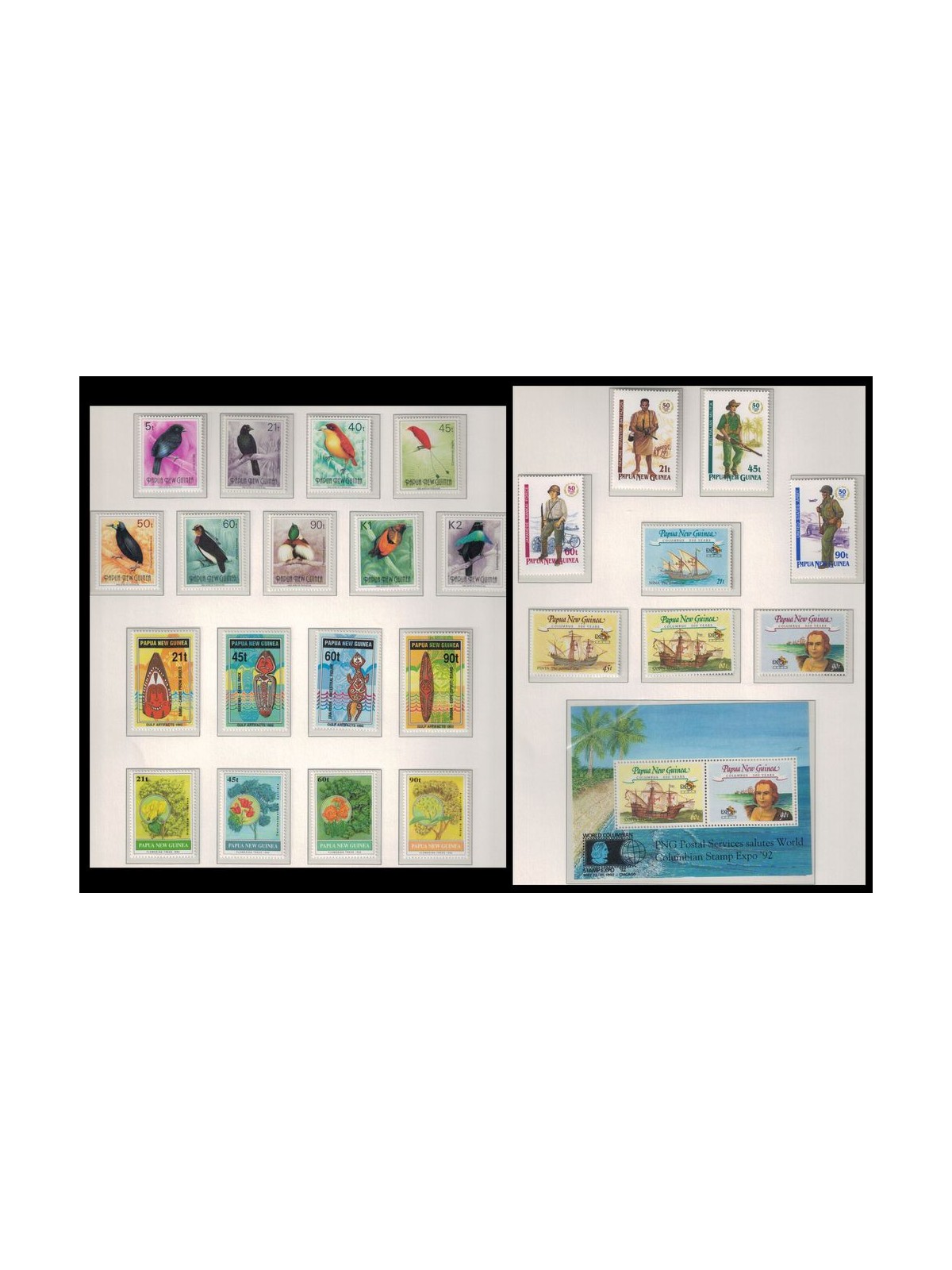 PAPUA NEW GUINEA 1992 Complete YearSet 25v + 1 s/s MNH**