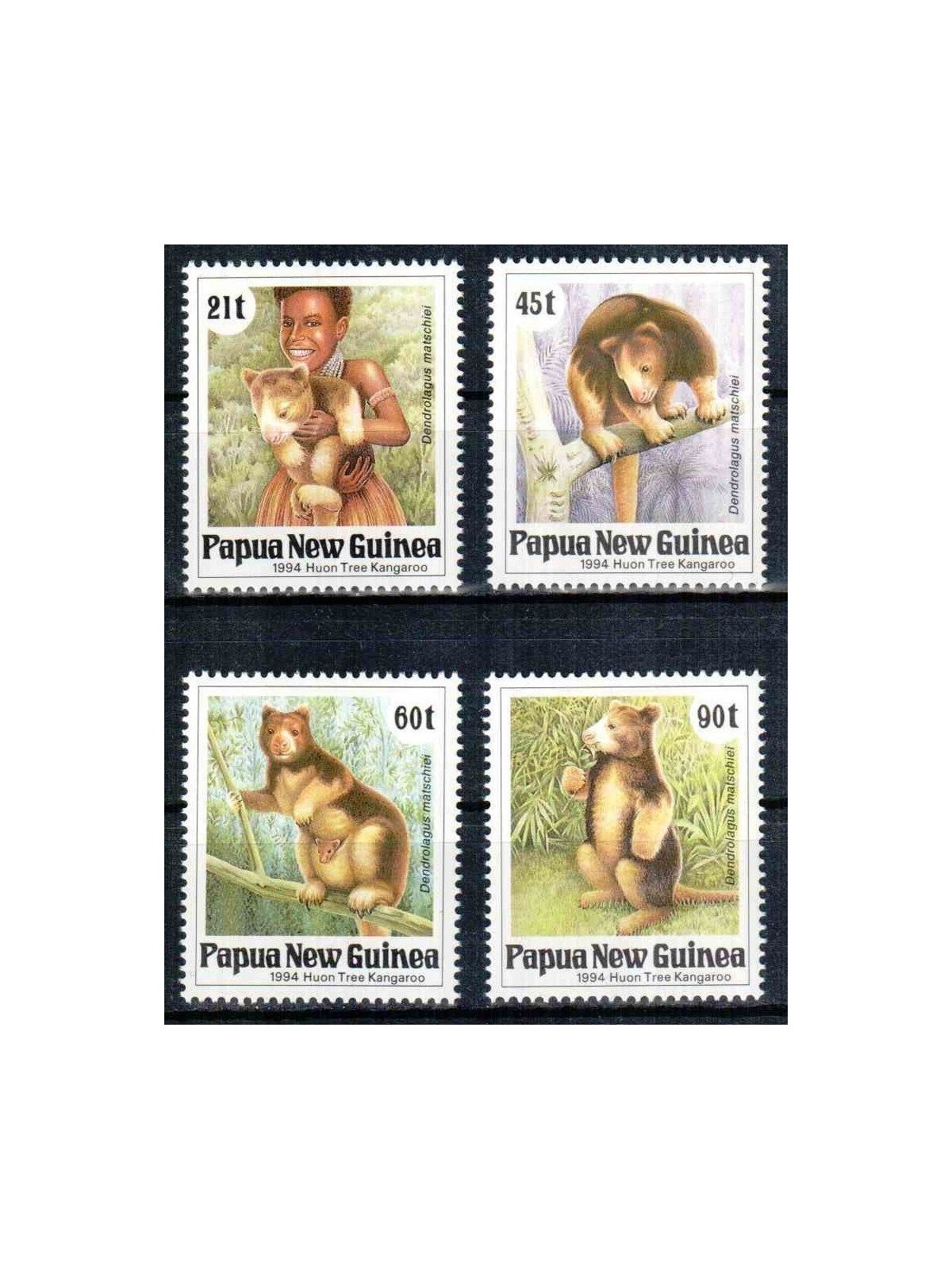 PAPUA NUOVA GUINEA 1994 Protezione natura - Huon tree kangaroo 4v MNH**