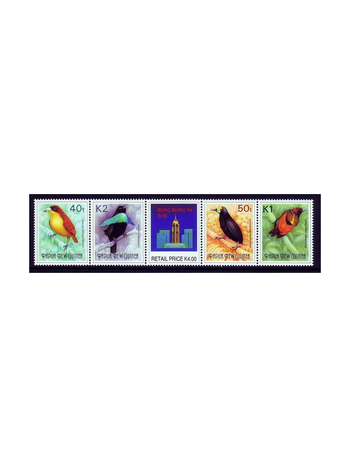 PAPUA NEW GUINEA 1994 Hong Kong Philatelic Exhibition 4v MNH**