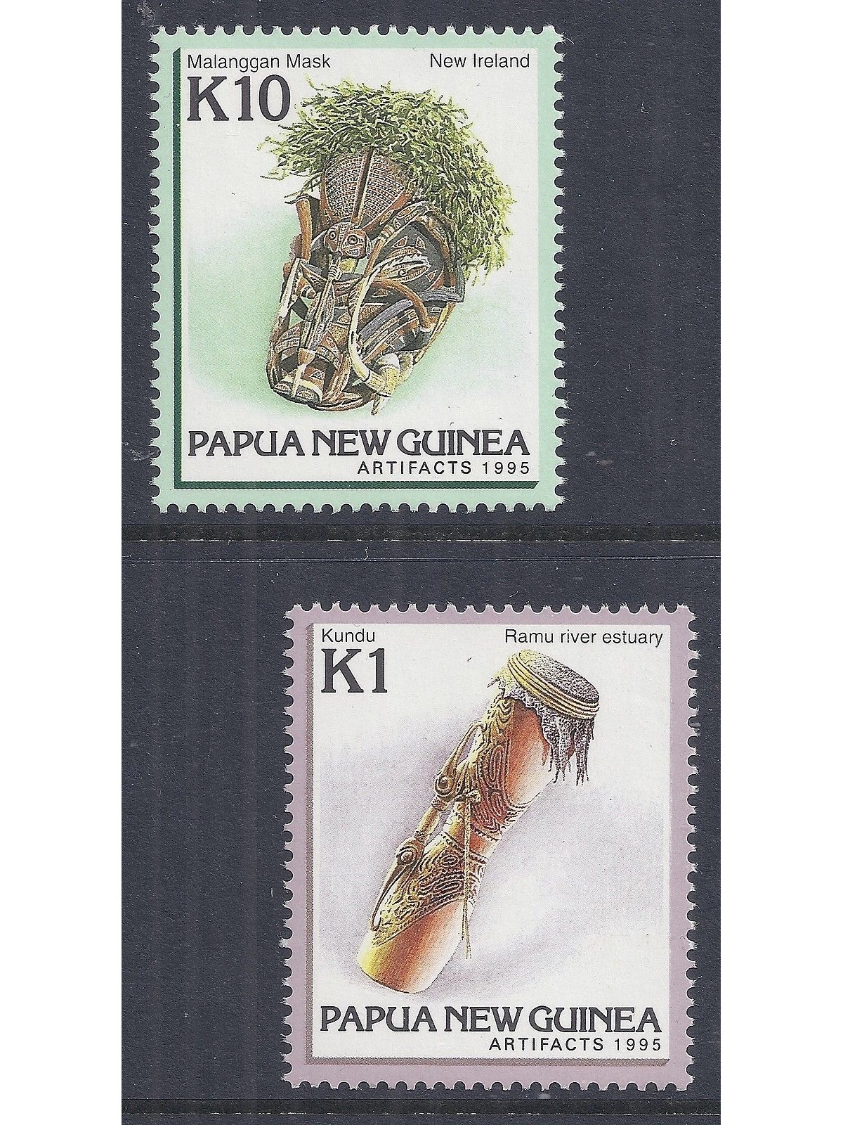 PAPUA NEW GUINEA 1995 Handicrafts 2v MNH**