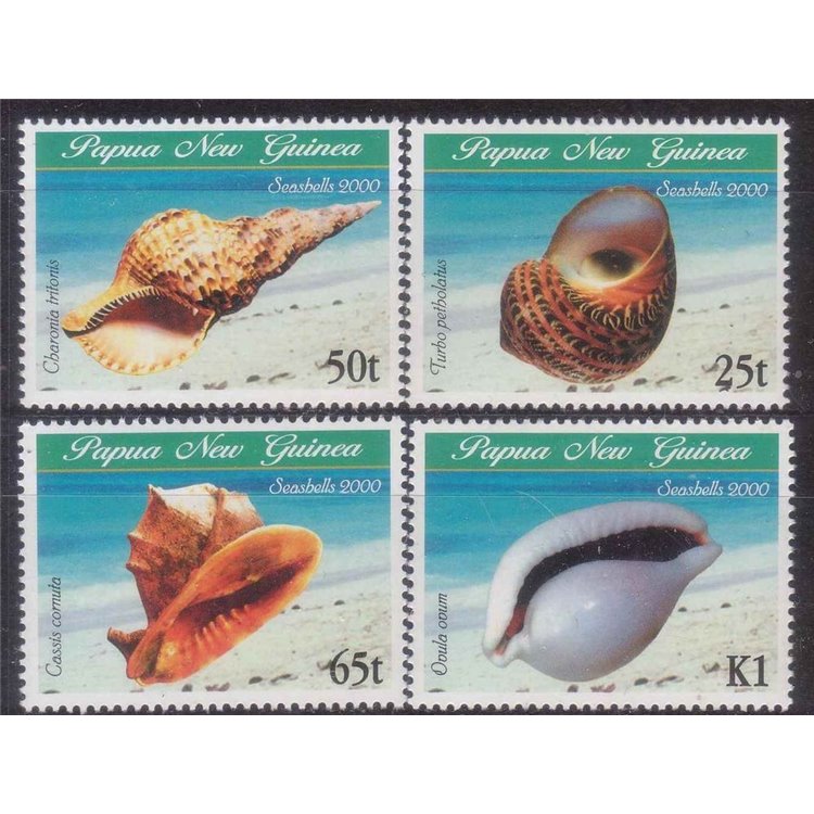 PAPUA NUOVA GUINEA 2000 Conchiglie - Shells 4v MNH**