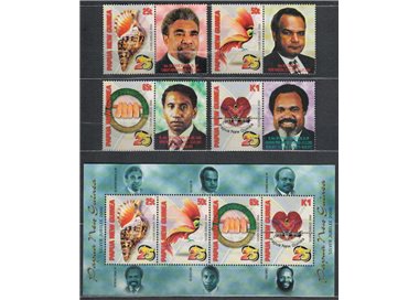 PAPUA NUOVA GUINEA 2000 Indipendenza - Independence 4v + 1 BF MNH**