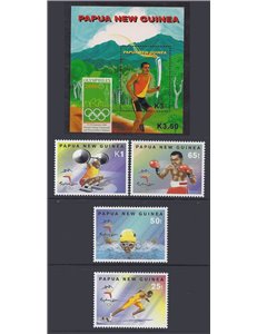 PAPUA NUOVA GUINEA 2000 Giochi olimpici di Sidney 4v + 1 BF MNH**