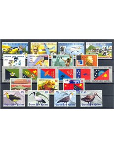 PAPUA NUOVA GUINEA 2001 Annata Completa - Complete YearSet 21v MNH**
