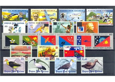 PAPUA NUOVA GUINEA 2001 Annata Completa - Complete YearSet 21v MNH**