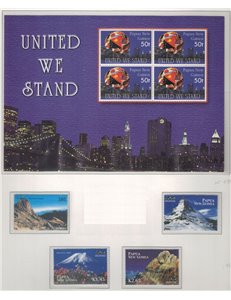 PAPUA NUOVA GUINEA 2002 Annata Completa - Complete YearSet 26v + 8BF MNH**